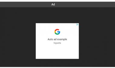 Vignette Ads pe Desktop din 3 Noiembrie