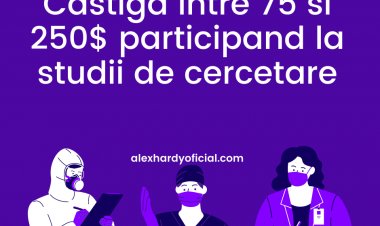 Castiga intre 75 si 250$ participand la studii de cercetare