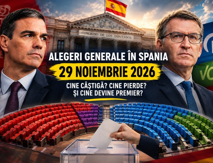 Alegerile anticipate din Spania — 29 noiembrie 2026: cine câștigă, cine pierde și cine devine premier