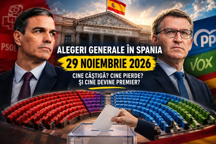 Alegerile anticipate din Spania — 29 noiembrie 2026: cine câștigă, cine pierde și cine devine premier